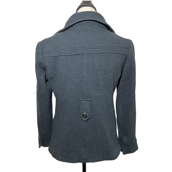 Kenneth Cole Reaction Cotton Polyester Peacoat Jacket Size S Gray - Picture 2 of 7